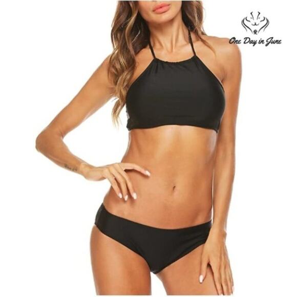 Ekouaer High Neck Halter Bikini Size L - Picture 1 of 3
